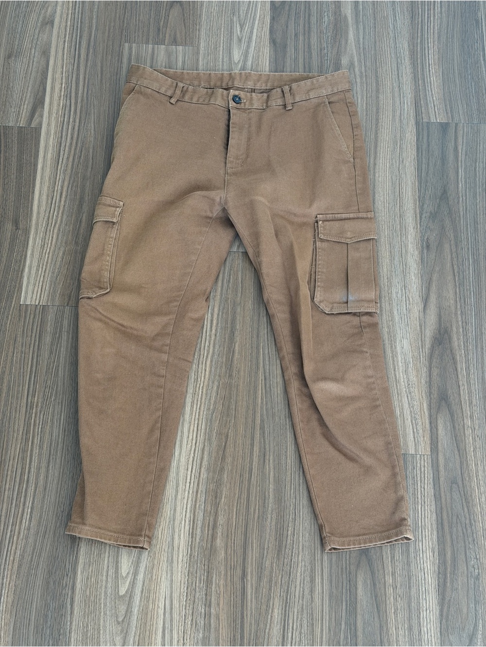 Zara Men's Cargo Pants - Brown